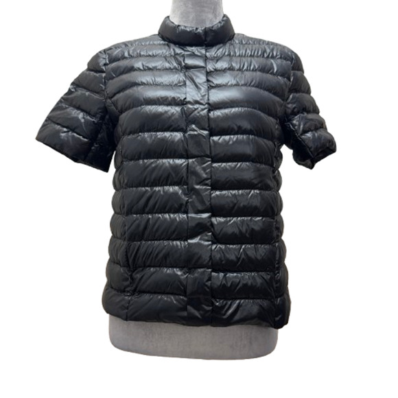 J.McLaughlin Sarabeth Black Short Sleeve Down Puffer Jacket Black XS - Picture 5 of 9